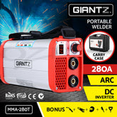 Giantz 280 Amp Inverter Welder DC MMA ARC IGBT Stick Portable Welding Machine